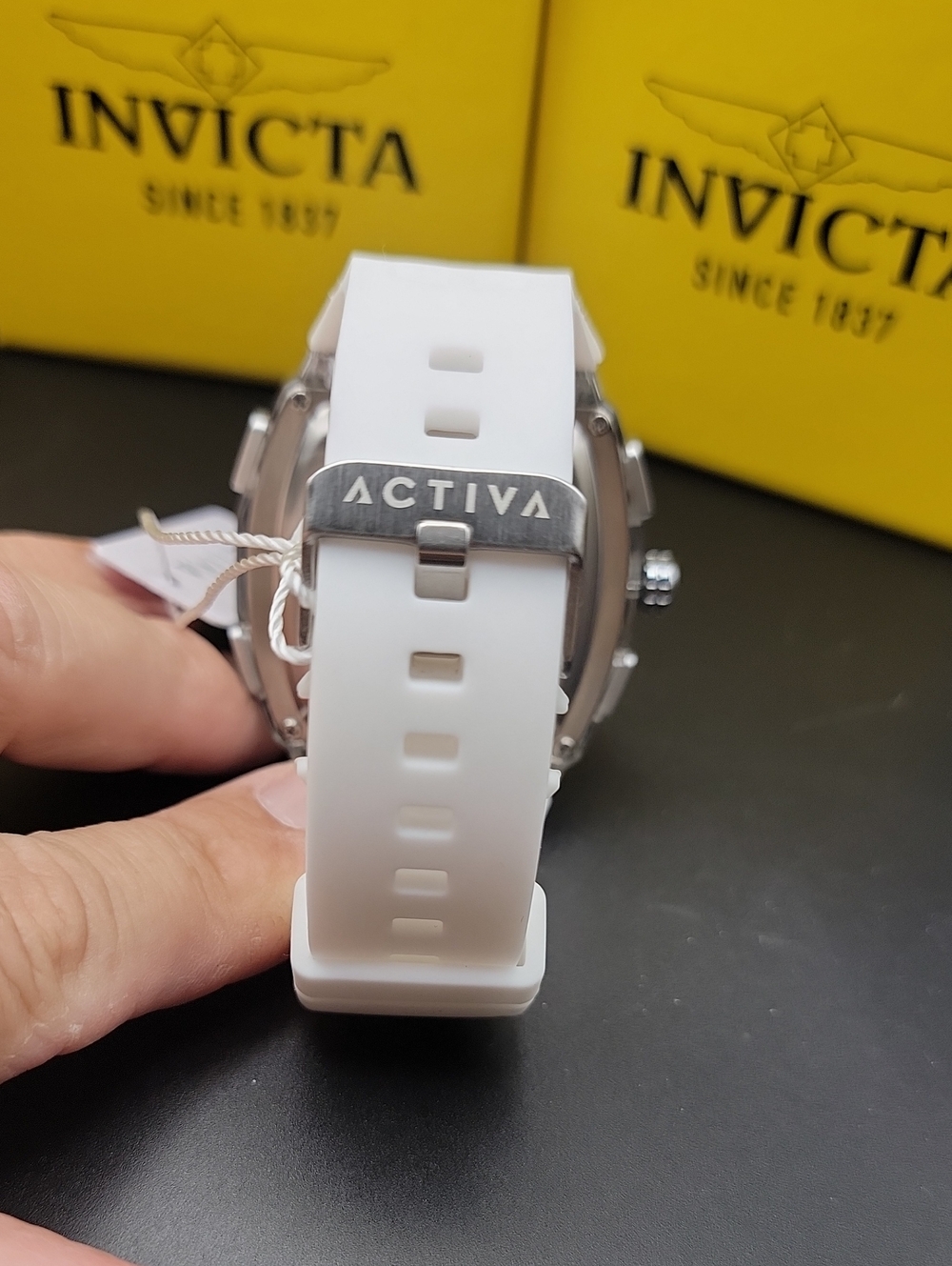 NEW⌚️Activa Venzis X Invicta Digital Men's Watch 50mm White Chrome ACW8131-001 - Picture 8 of 11